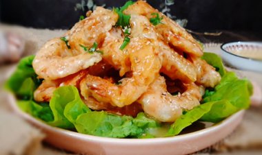 Cách làm món tôm chiên giòn sốt mật ong