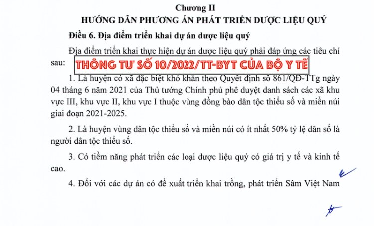 Thông tư số 10/2022/TT-BYT của Bộ Y tế