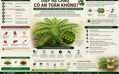 Diệp hạ châu có an toàn không? Tác dụng phụ, tương tác thuốc và những trường hợp cần thận trọng