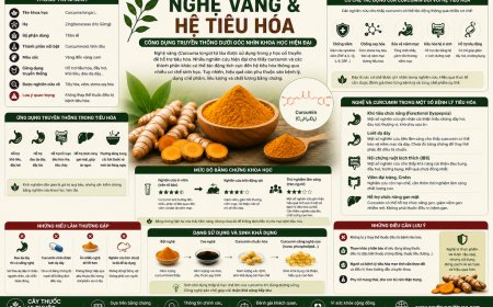 Nghệ vàng và hệ tiêu hóa: Công dụng truyền thống dưới góc nhìn khoa học hiện đại