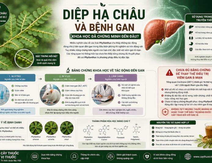 Diệp hạ châu và bệnh gan: Khoa học đã chứng minh đến đâu?