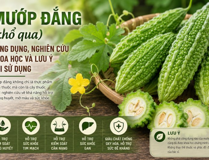 Mướp đắng (khổ qua): Công dụng, nghiên cứu khoa học và lưu ý khi sử dụng