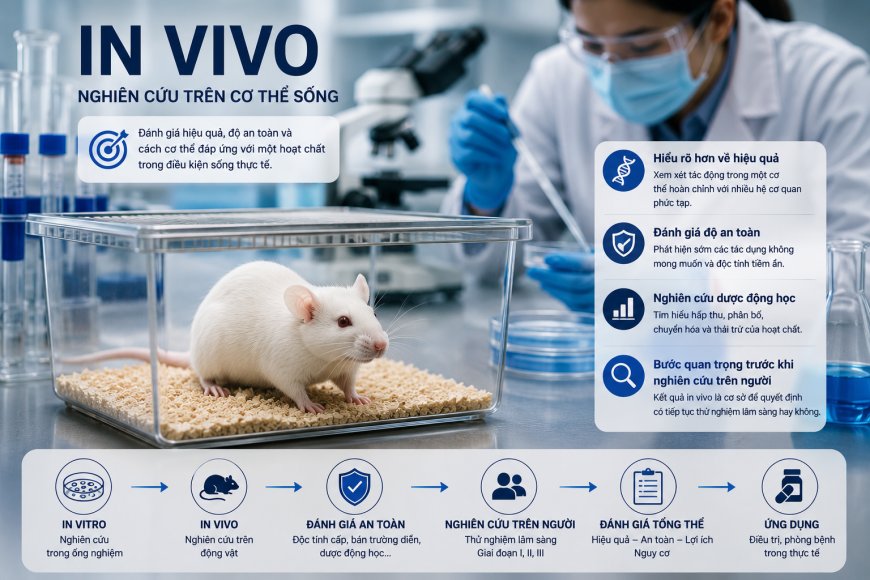 In vivo là gì? Vì sao nghiên cứu trên động vật vẫn chưa đủ để khẳng định hiệu quả trên người?