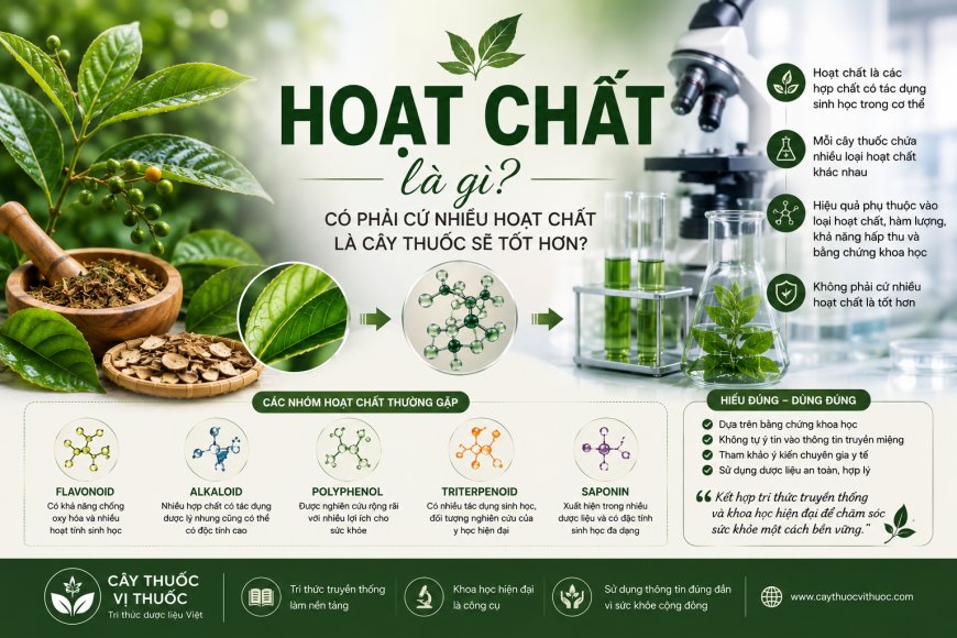 Hoạt chất là gì? Có phải cứ nhiều hoạt chất là cây thuốc sẽ tốt hơn?