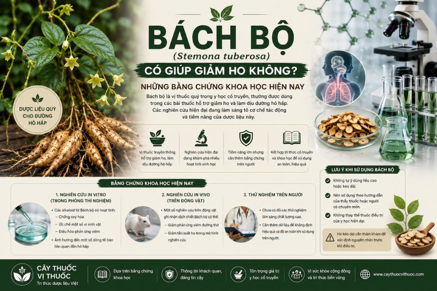 Bách bộ có giúp giảm ho không? Những bằng chứng khoa học hiện nay