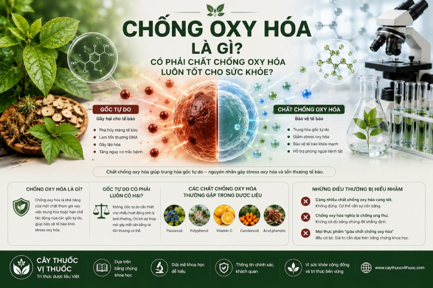 Chống oxy hóa là gì? Có phải chất chống oxy hóa luôn tốt cho sức khỏe?