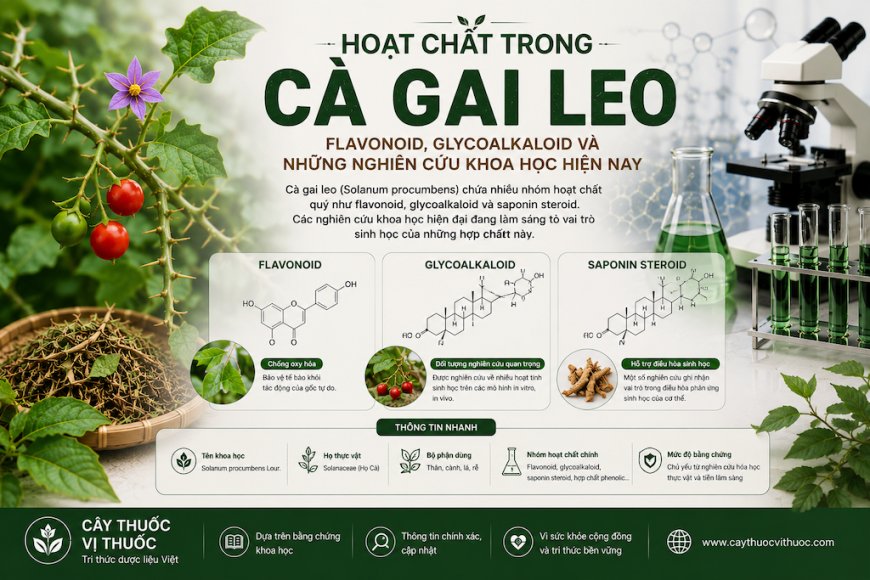 Hoạt chất trong Cà gai leo: Flavonoid, glycoalkaloid và những nghiên cứu khoa học hiện nay