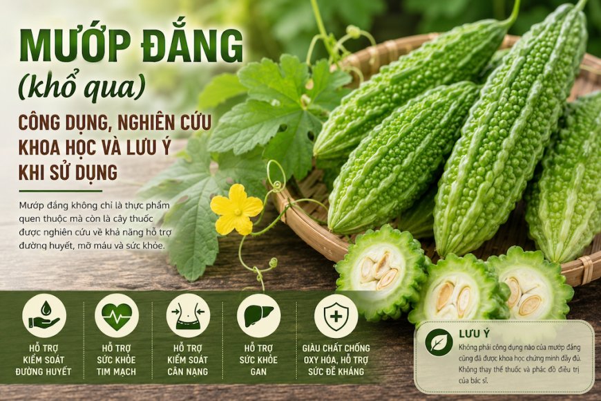 Mướp đắng (khổ qua): Công dụng, nghiên cứu khoa học và lưu ý khi sử dụng