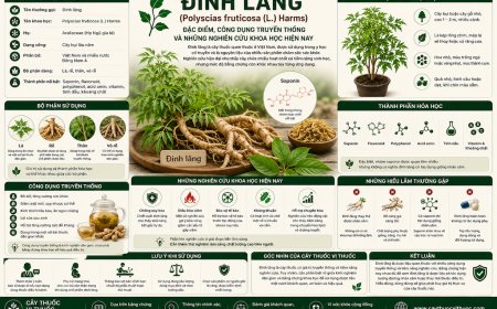 Đinh lăng: Đặc điểm, công dụng truyền thống và những nghiên cứu khoa học hiện nay