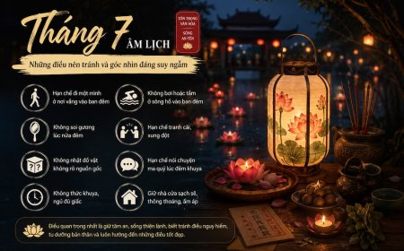 Tháng 7 âm lịch: Những điều người xưa thường kiêng và góc nhìn đáng suy ngẫm