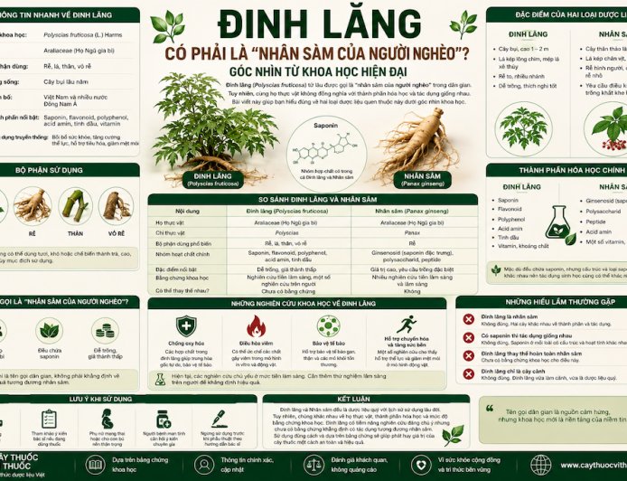 Đinh lăng có phải là "nhân sâm của người nghèo"? Góc nhìn từ khoa học hiện đại
