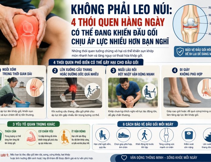 Không Phải Leo Núi: 4 Thói Quen Hằng Ngày Có Thể Đang Khiến Đầu Gối Chịu Áp Lực Nhiều Hơn Bạn Nghĩ