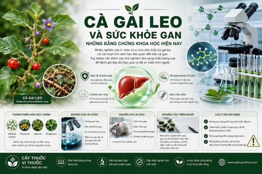 Cà gai leo và sức khỏe gan: Những bằng chứng khoa học hiện nay