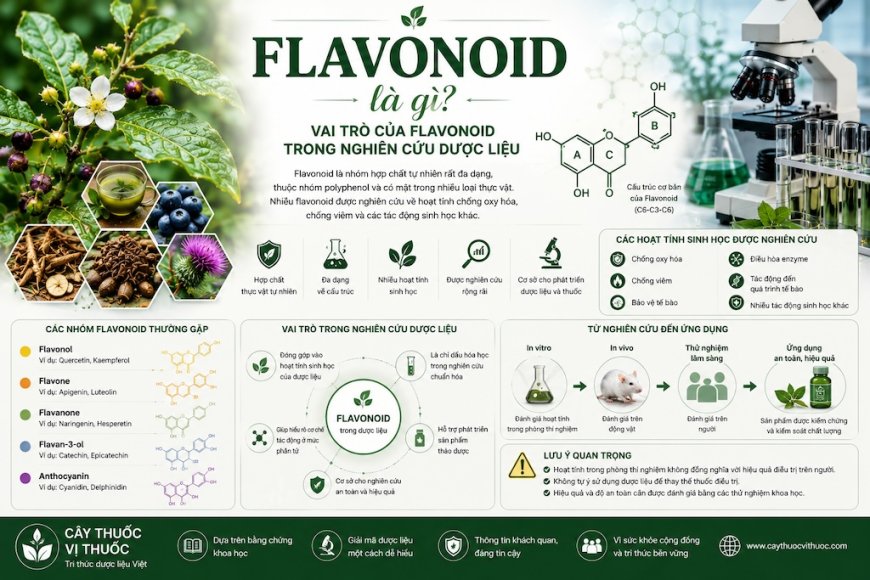 Flavonoid là gì? Vai trò của flavonoid trong nghiên cứu dược liệu