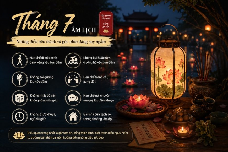 Tháng 7 âm lịch: Những điều người xưa thường kiêng và góc nhìn đáng suy ngẫm
